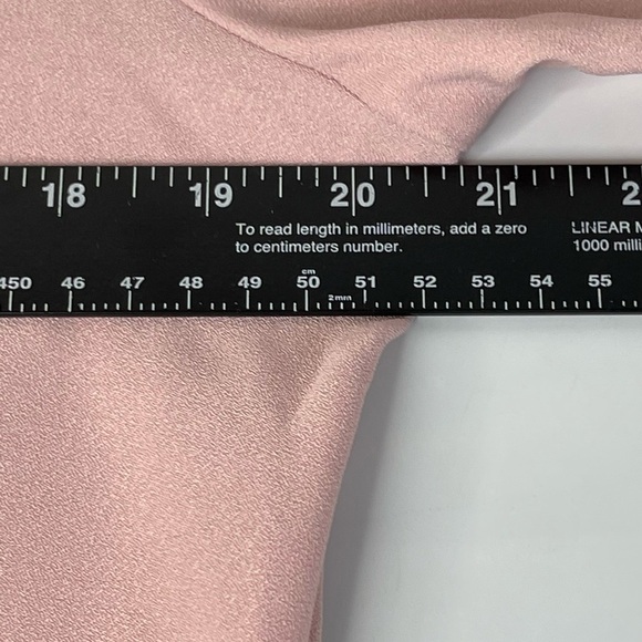 Sharagano Pink Lace Trim Bell Sleeve Popover Blouse Womens Size Medium M - Picture 5 of 11